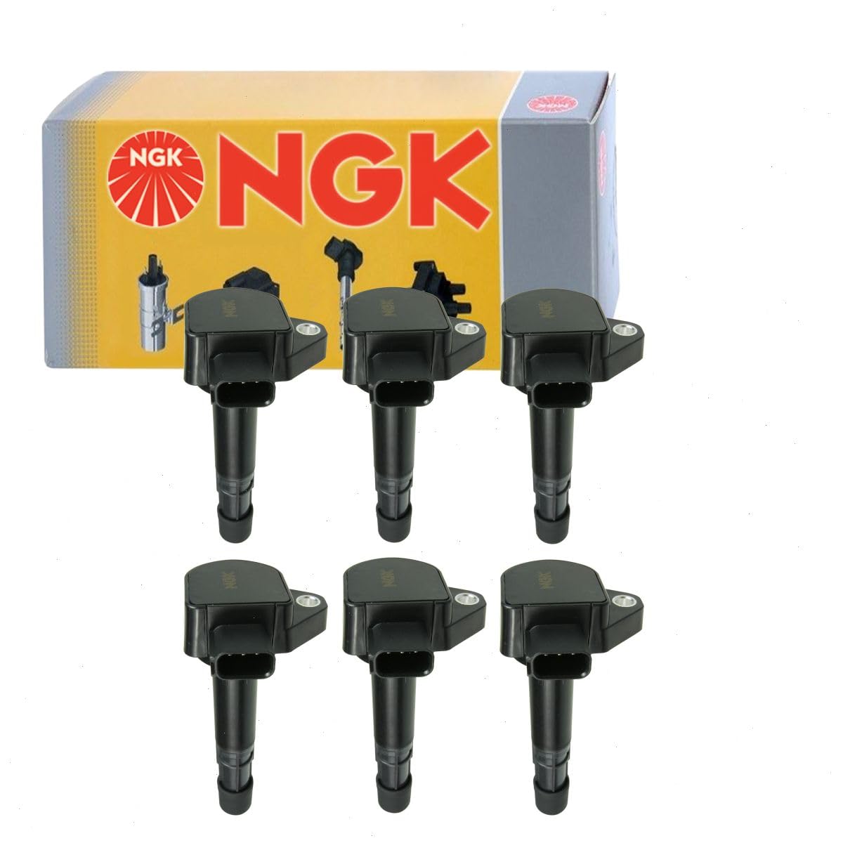 6 pc NGK Ignition Coils compatible with Honda Odyssey 3.5L V6 1999-2010