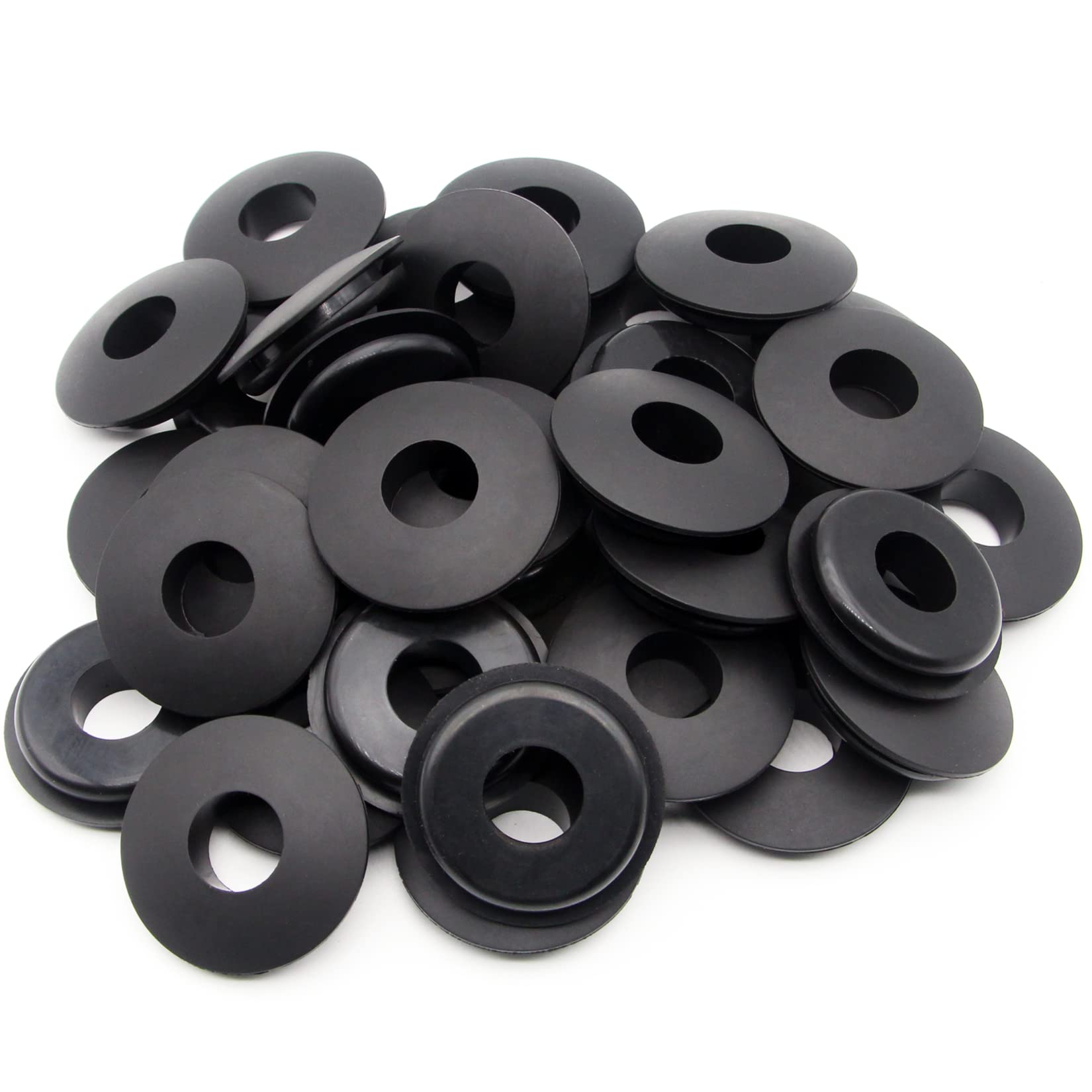 Grepspud 36Pcs Glad Hand Seals Black Rubber Gladhand Seal Washers Elastic Grommets Round Gaskets For Semi Trucks Trailers Tractors Parts Number 10028