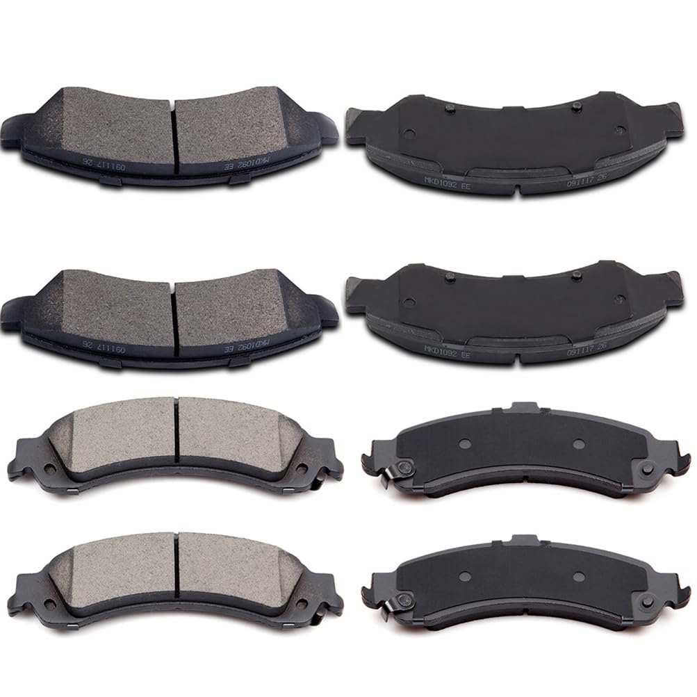 Cciyu D1092 D834 Front & Rear Disc Brake Pads Kit For Chevrolet Astro Avalanche 1500 Silverado 1500 Suburban 1500 Tahoe For Gmc