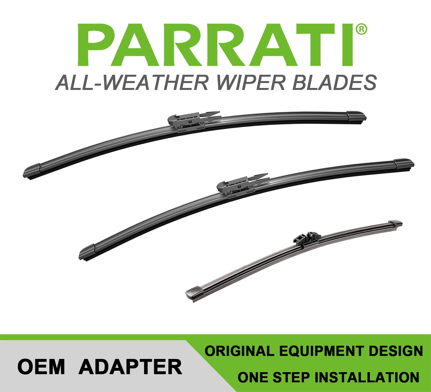 Parrati High Performance Premium All-Season Automotive Windshield Wipers With Rear Wiper Blades Replacement For 2013-2019 Ford E