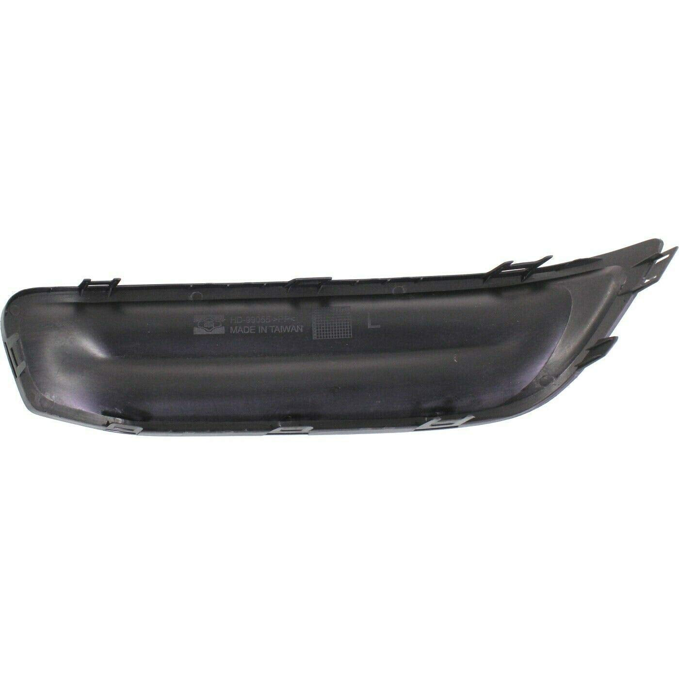 Dat Auto Parts Front Left Driver Side Bumper Fog Light Lamp Hole Cover Grille Molding Trim Replacement For 2012-2013 Honda Civic