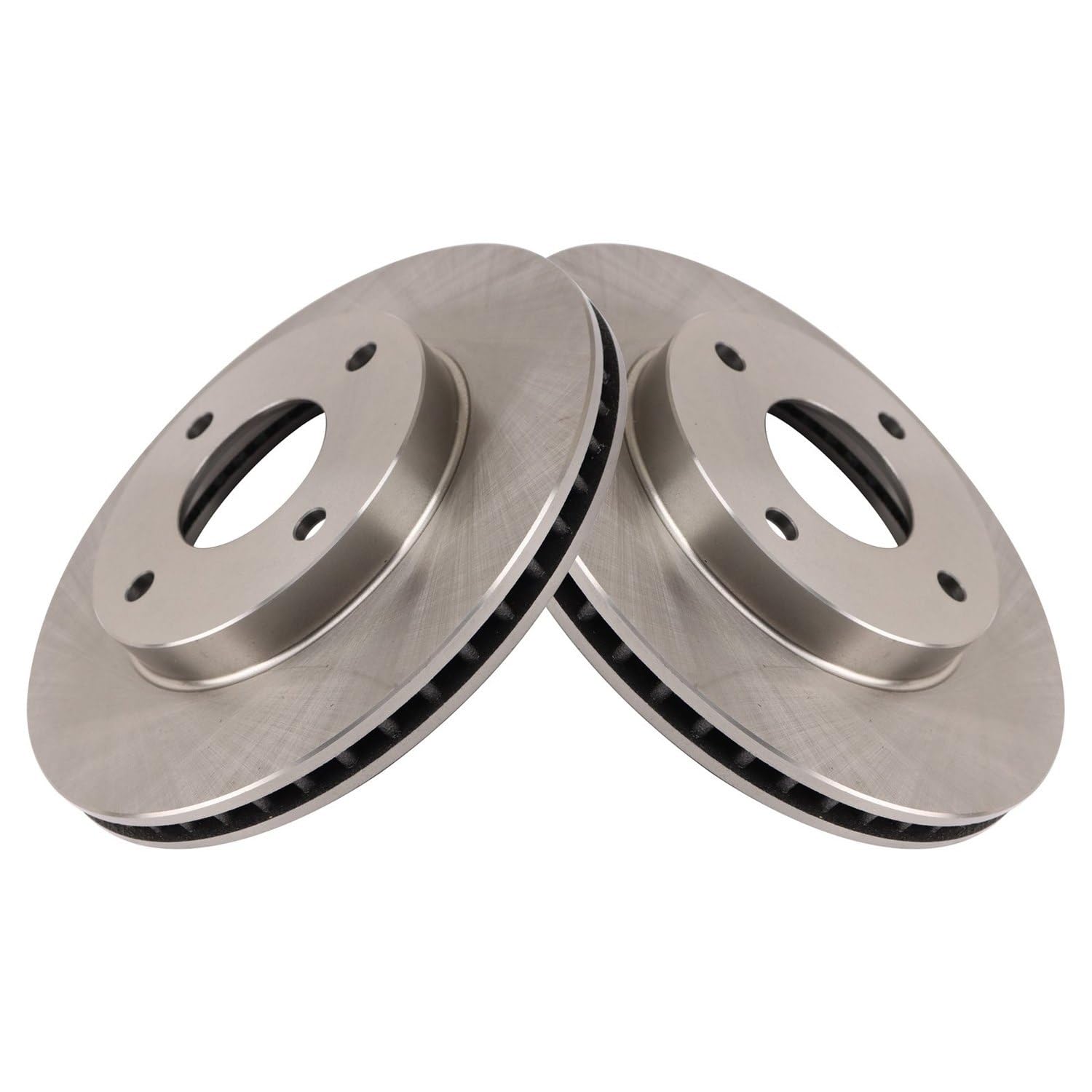 Trq Front Brake Rotors Set Compatible With 2009-2011 Nissan Versa