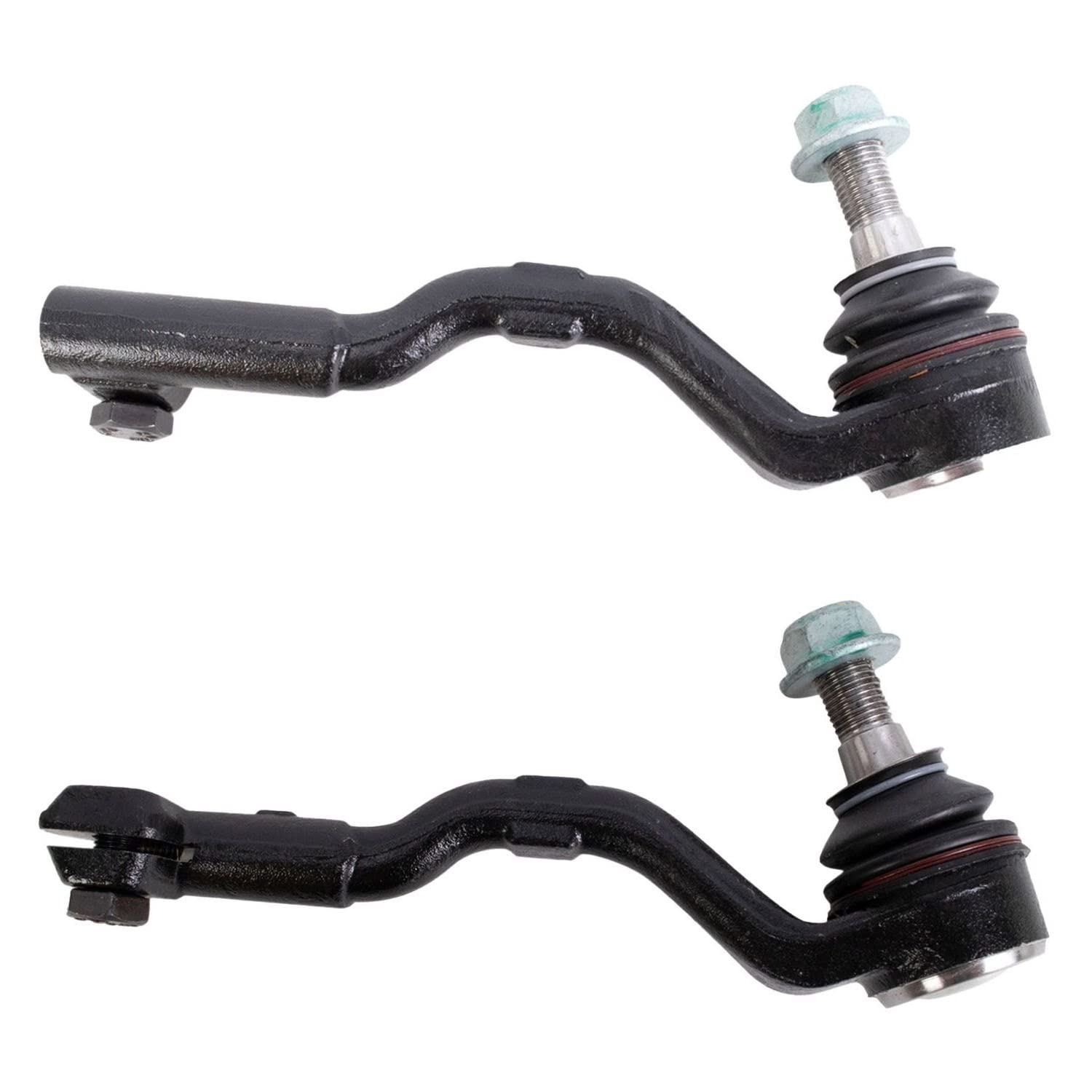 TRQ Front Outer Tie Rod Set Compatible with 2014-2018 BMW X5 2015-2019 X6