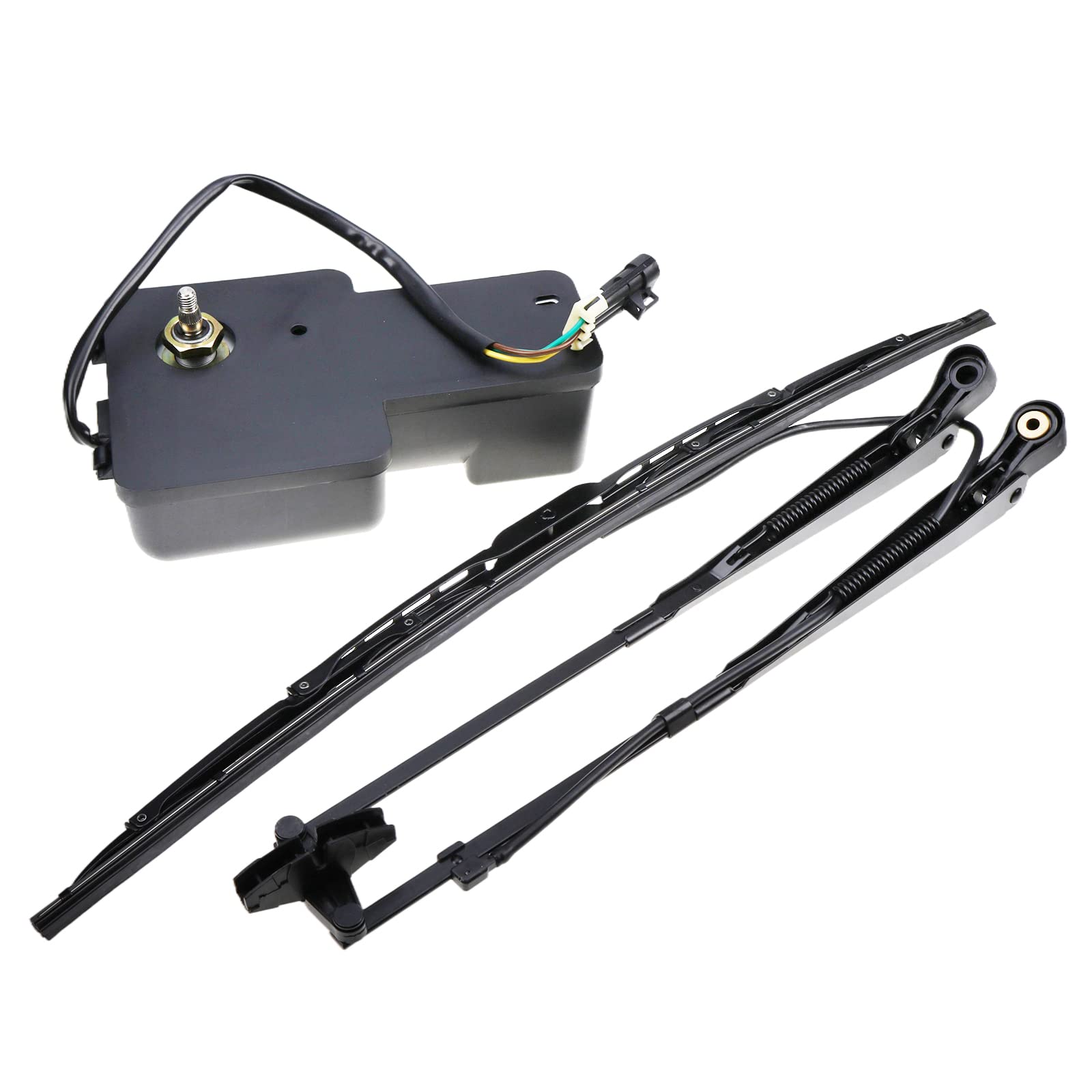 ZTUOAUMA Wiper Motor Arm Blade Kit 6679476 & 7324010 for Bobcat Skid Steers 751 753 763 773 863 864 873 883 963 T110 T140 T180 T