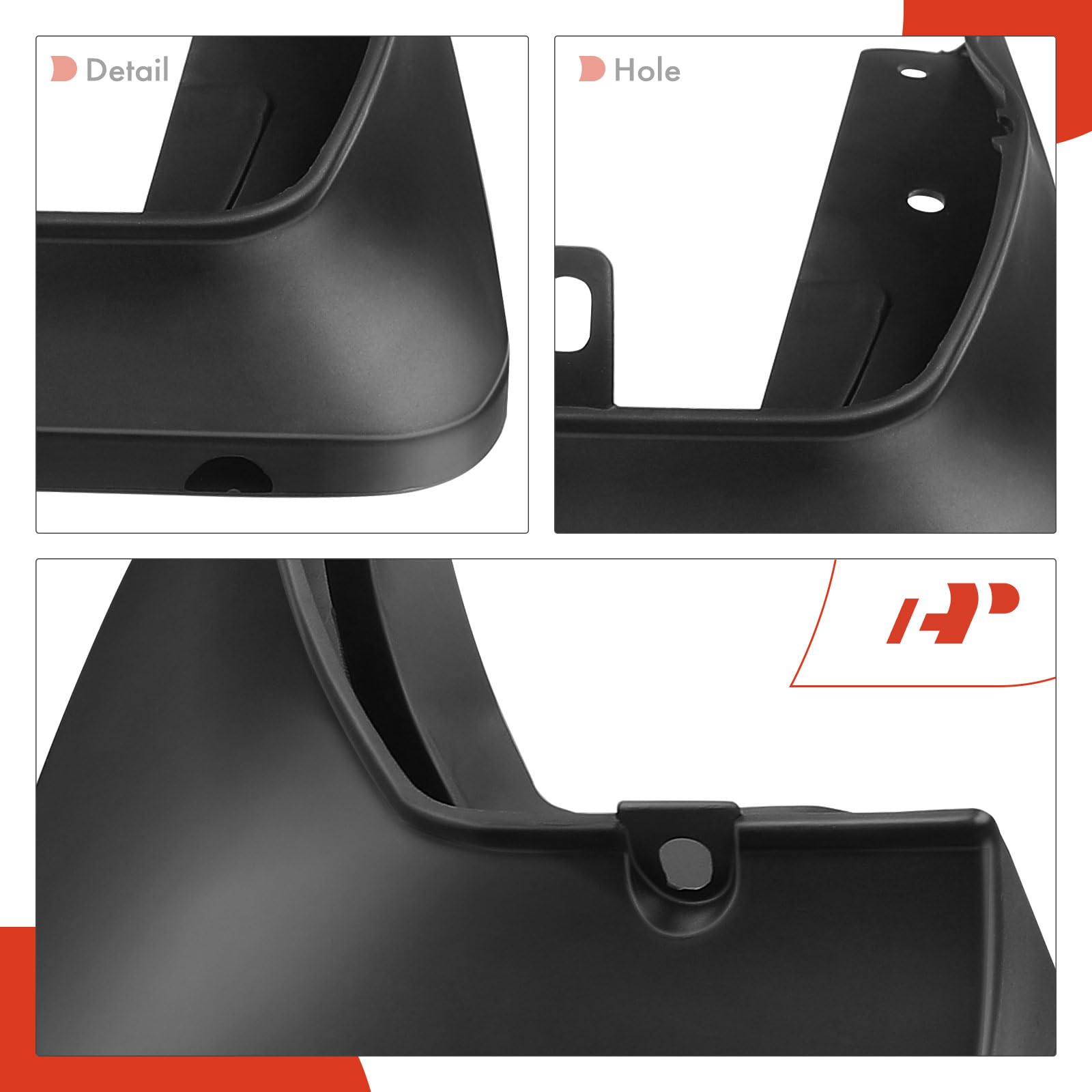 A-Premium Set of 4PCS Mud Flaps Splash Guards Mudguards Mudflaps Compatible with BMW E46 318is 320i 323Ci 323i 323is 323ti 325Ci 325i 325xi 328i 328is 330Ci 330i 330xi, Front LH RH and Rear LH RH