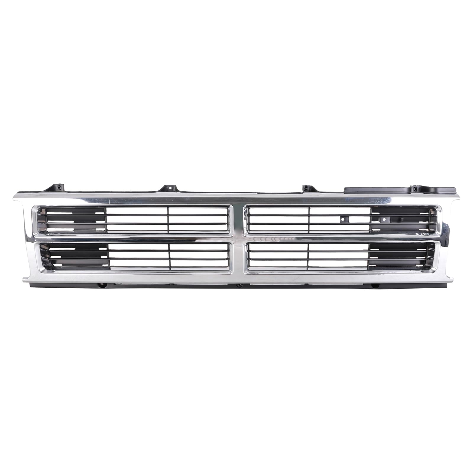 TYG (CAPA QUALITY) Chrome Front Grille Compatible with 1987-1989 Toyota 4Runner, ABS OEM Replacement Bumper Grill for TO1200133
