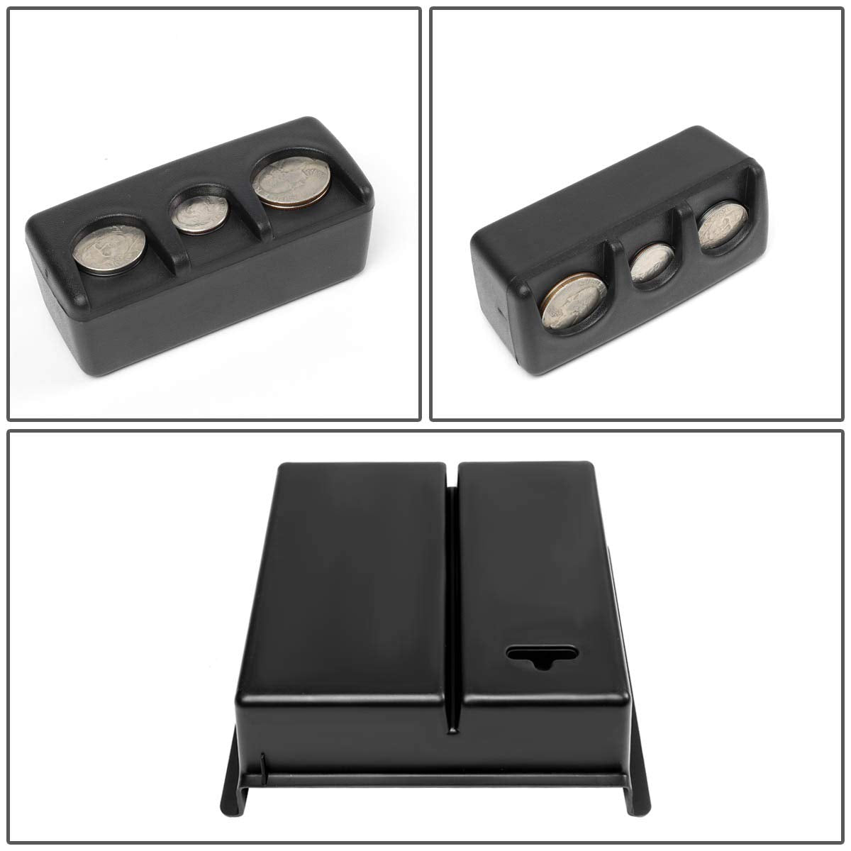 Dna Motoring Ztl-Y-0022 Center Console Armrest Organizer Tray (For 13-17 Subaru Crosstrek), 1 Pack,Black