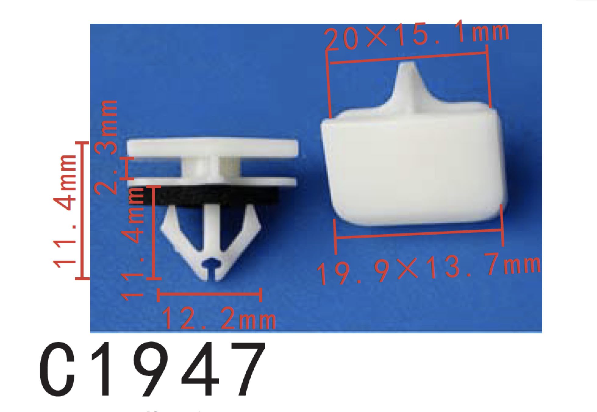 Autobahn88 Retainer Clip For Sill Panel,Rocker Panel, Compatible With Ford Lincoln Navigator 03-On (Oem: W710528S300) (Pack Of 2