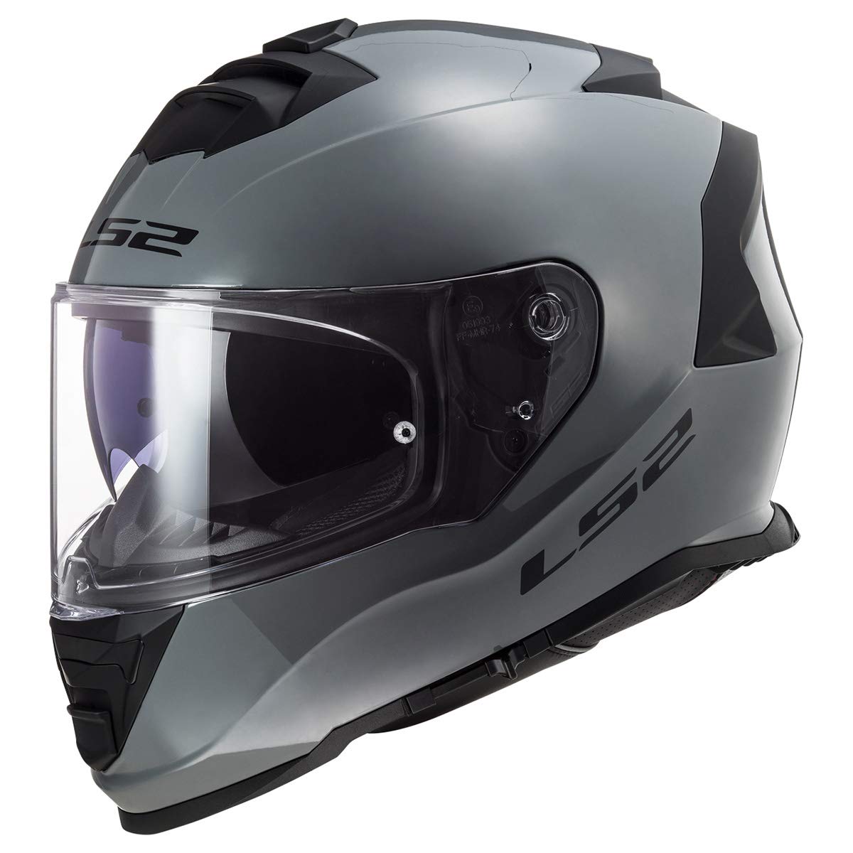 Ls2 Helmets Assault Full Face Motorcycle Helmet W/Sunshield (Gloss Battleship Gray - 3X-Large)