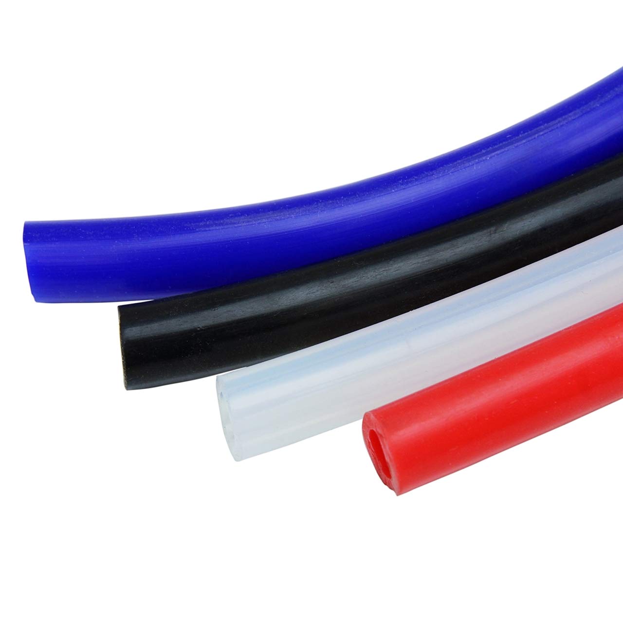 HPS HTSVH95-CLEARx5 Clear 5' Length High Temperature Silicone Vacuum Tubing Hose (40 psi Maxium Pressure, 3/8'' ID)
