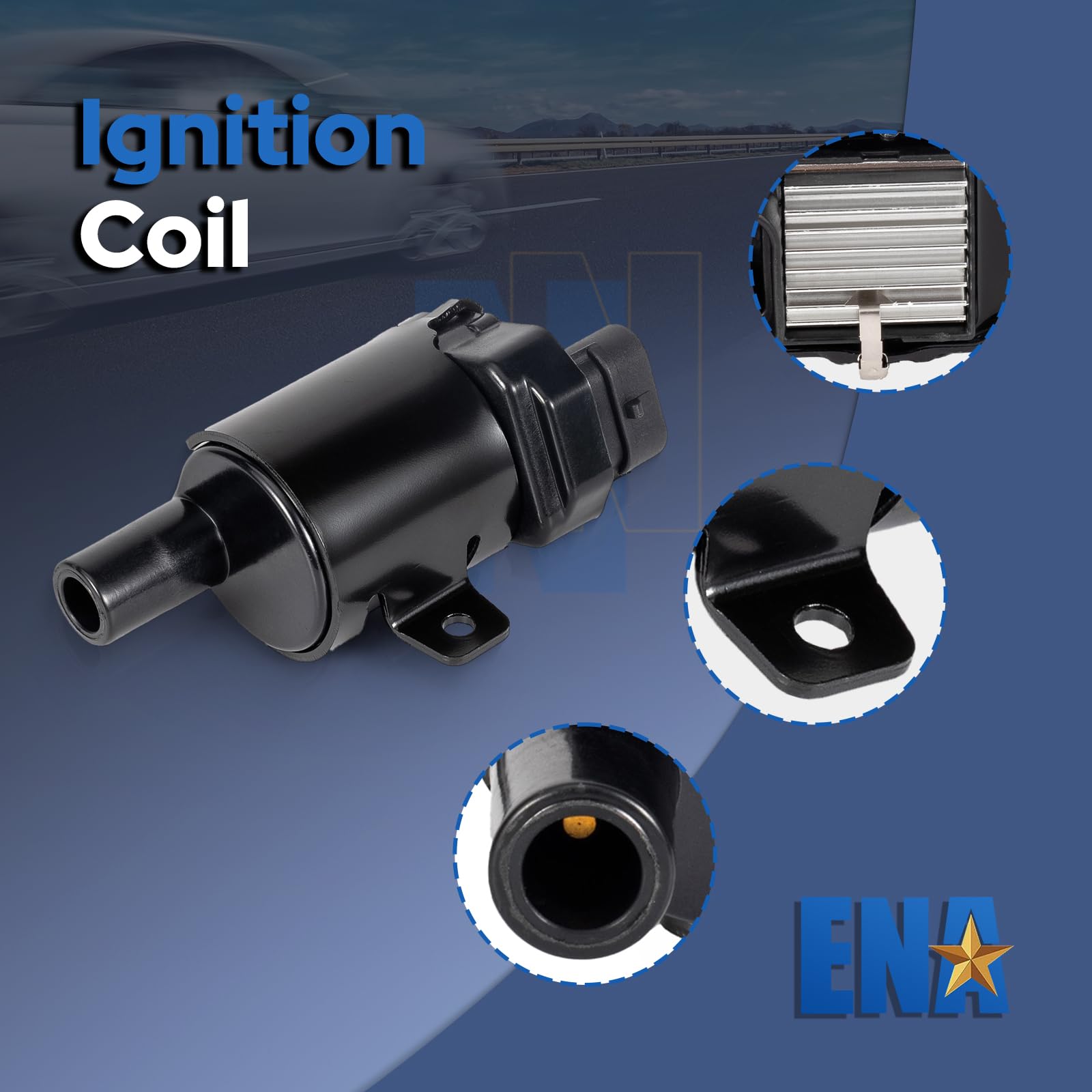 ENA Set of 8 Round Ignition Coil Pack Compatible with Chevy GMC Chevrolet Silverado 1500 2500 3500 Tahoe Suburban Express Sierra Savana Yukon Escalade Avalanche Envoy V8 4.8L 5.3L 6.0L For UF262 D585