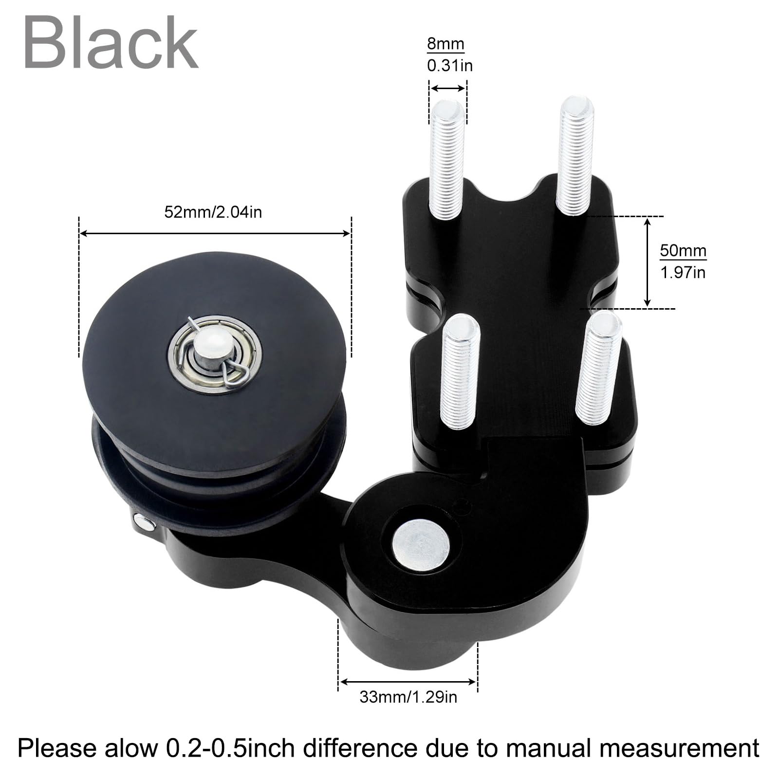 Windance Adjuster Chain Tensioner For Motorcycle Chopper Atv (Black)