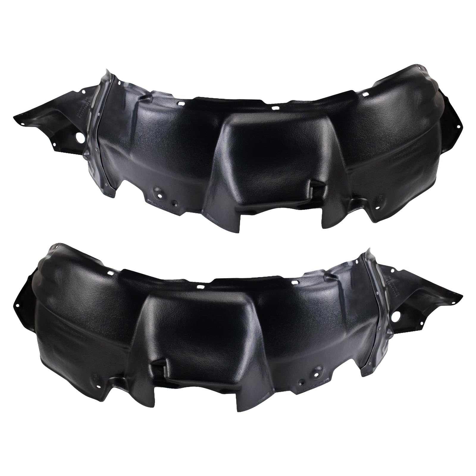 Trq Front Inner Fender Liner Set Compatible With 2004-2007 Toyota Highlander To1250113 To1251113