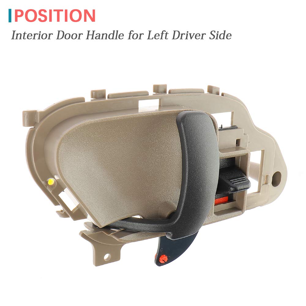 IRONTEK Interior Door Handle for Front/Rear Left Drivers Side Fits Chevrolet 95-00 C/K Tahoe, 99-06 Silverado, 95-00 GMC C/K Yuk