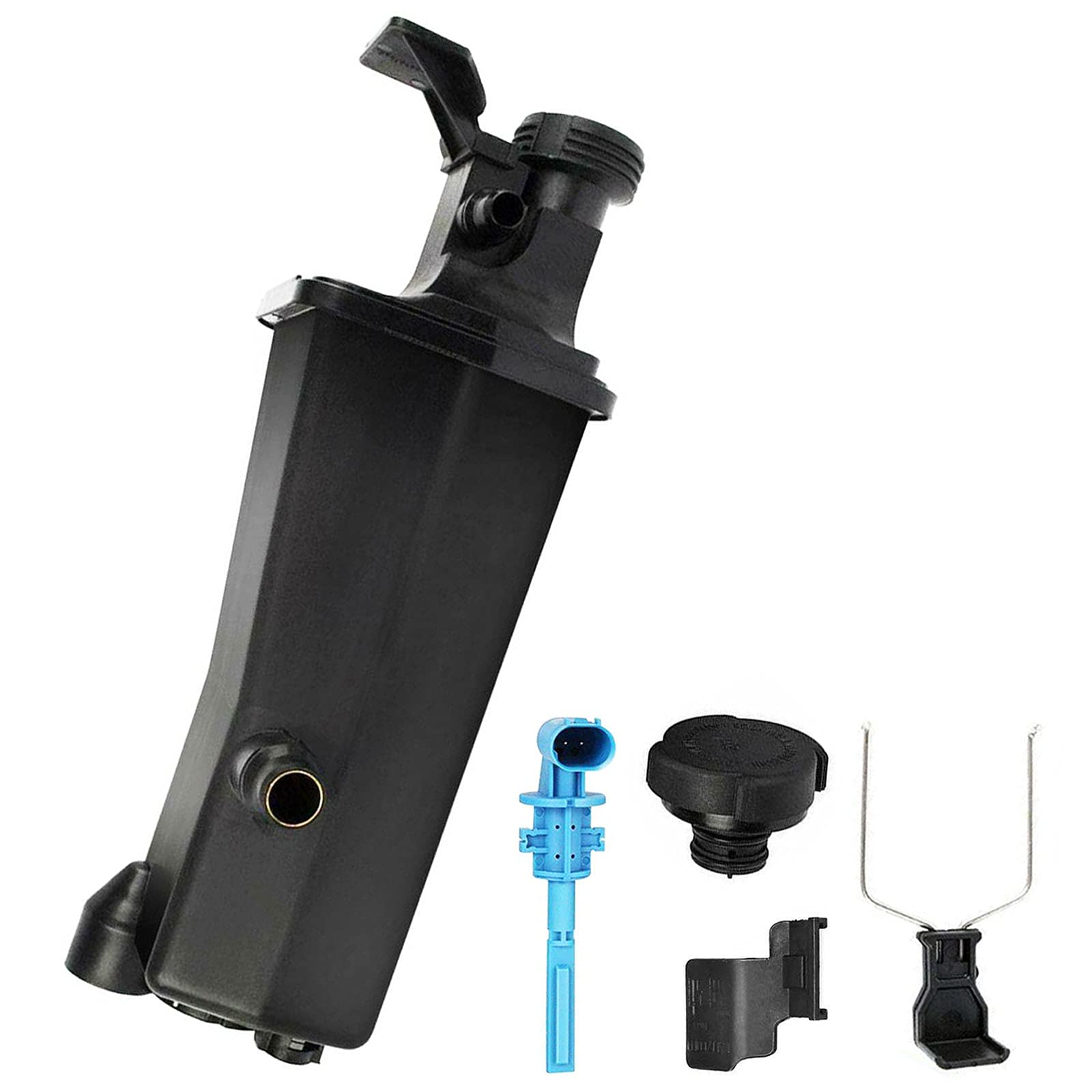 YHTAUTO Engine Coolant Recovery Overflow Reservoir Expansion Tank W/Pressurized Cap & Sensor For BMW X3 X5 320i 325i 328i 330i R
