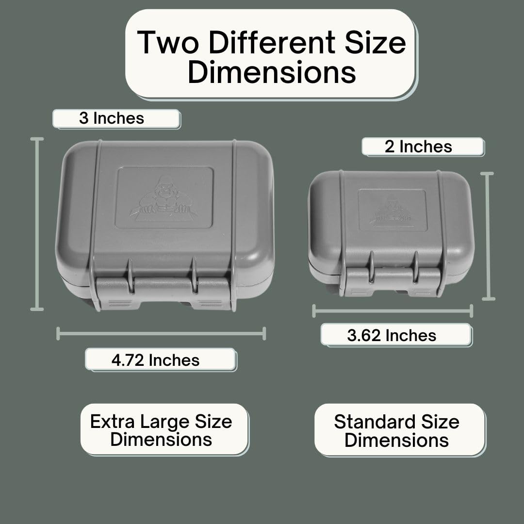 Gorilla Box Magnetic Key Holder Will Hide A Key For Your Car - Key Hider Outdoor - Key Holder Under Car (Extra Large, Grey)