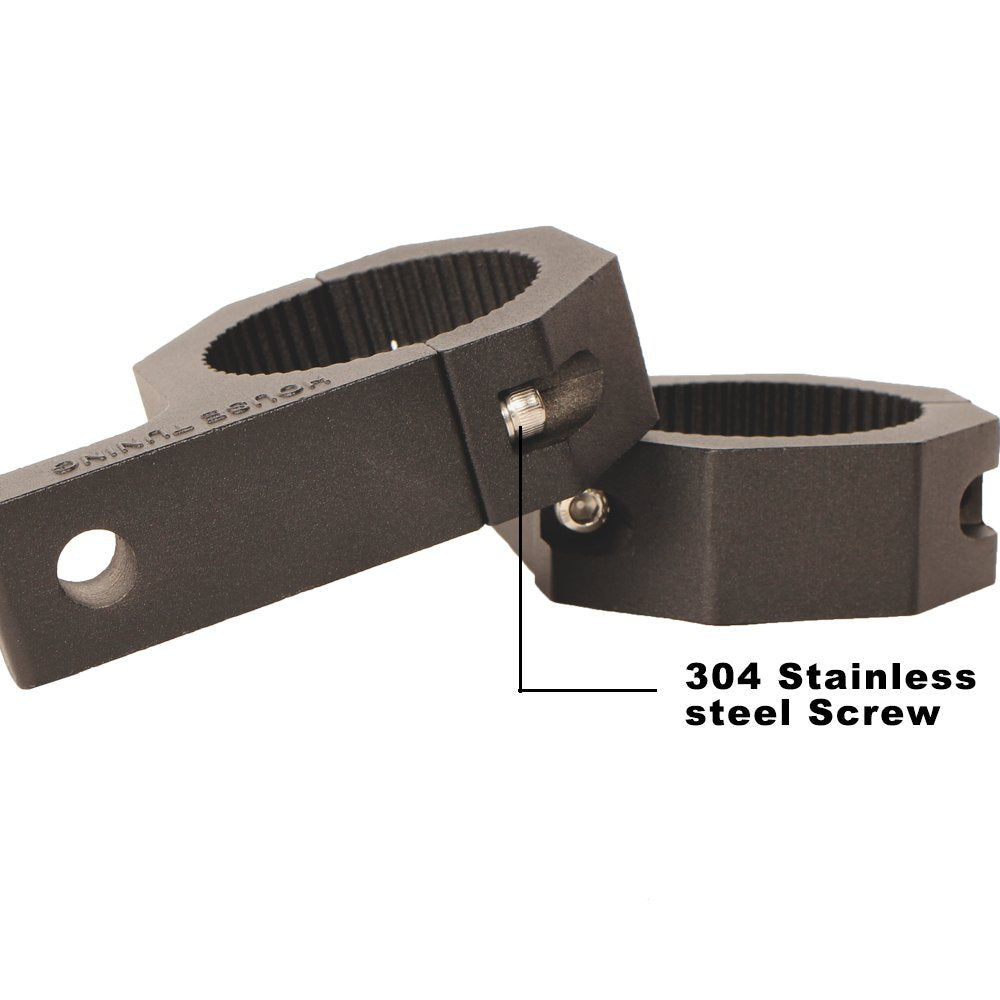 House Tuning Bull Bar Clamps 2 Inch - 4Pack Roll Bar 2 Inch Clamp Bracket For Utv Atv Truck Bar Mounting (2 ''-Clamp Mount Kit)