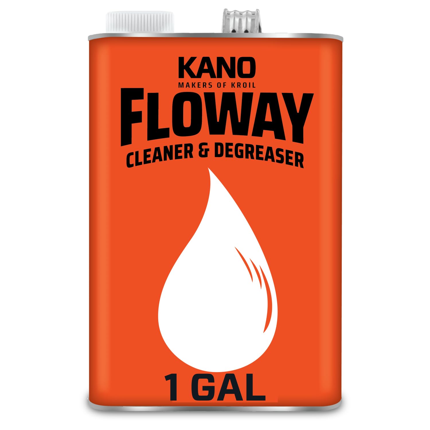 KROIL Kano Floway Industrial Cleaner Degreaser (Liquid-1 Gallon Can-Single) | Solvent Removes Grease, Tar, Carbon, Grime from Au