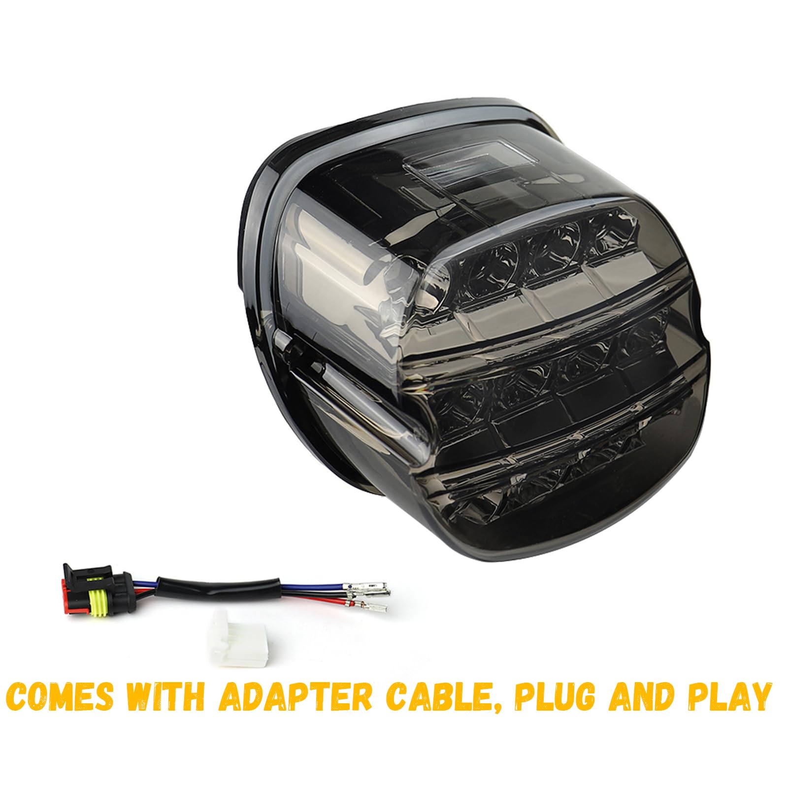 Atubeix Black Strobing LED Tail Light Upgrade HD Tail Lights Assemblies for Harley Dyna Road King Electra Glide Street Bob Touri