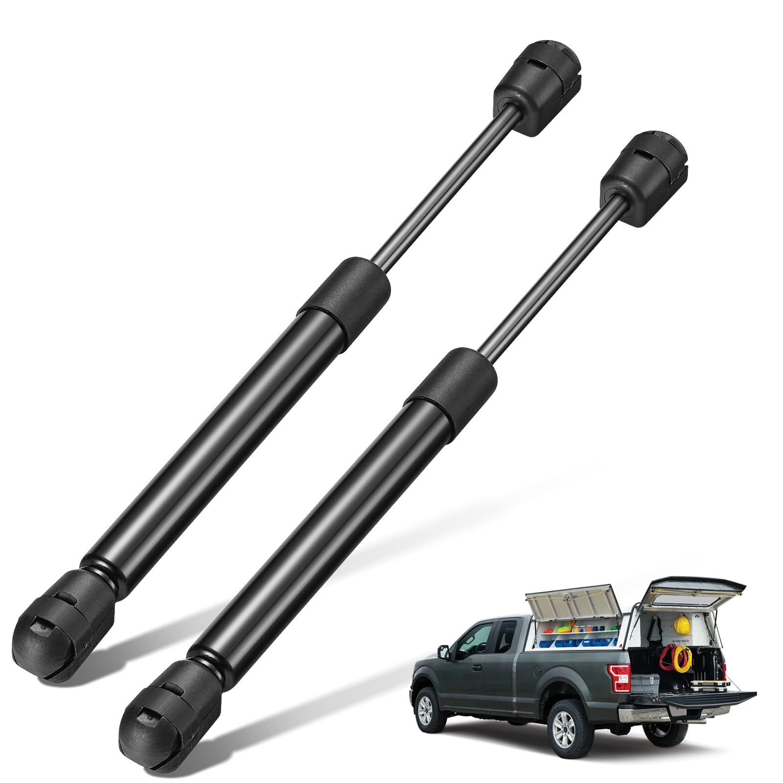 Bdfhyk C16-09322 10 Inch 40Lbs/(178N Gas Struts Shocks Lift Support For Are Leer Camper Shell Topper Rear Window, Truck Bed Cove