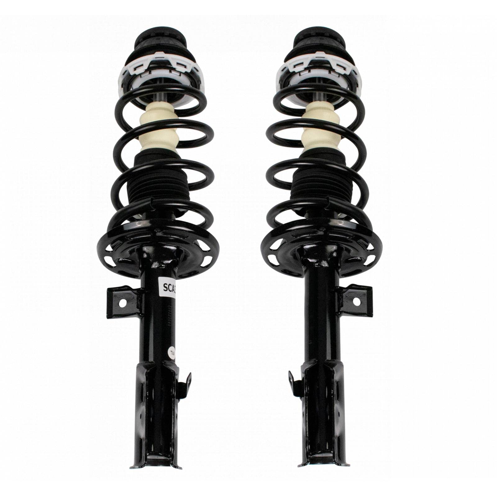 Trq Front Strut & Coil Spring Assembly Set Driver & Passenger Sides Compatible With 07-08 Honda Fit