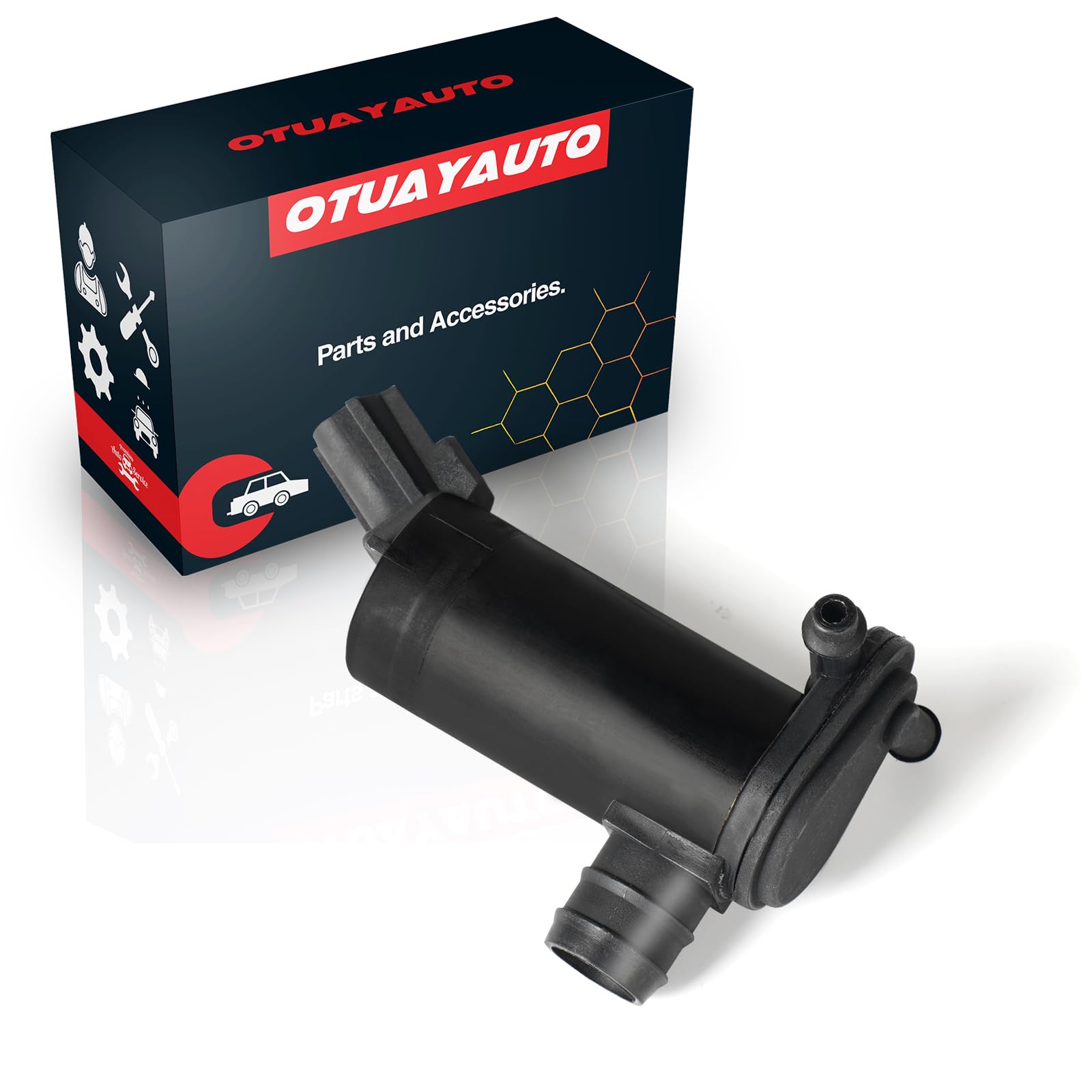 Otuayauto Premium Windshield Washer Pump Replacement For 98-17 Ford Expedition Limited, 98-10 Ford Explorer, 00-05 Ford Excursio