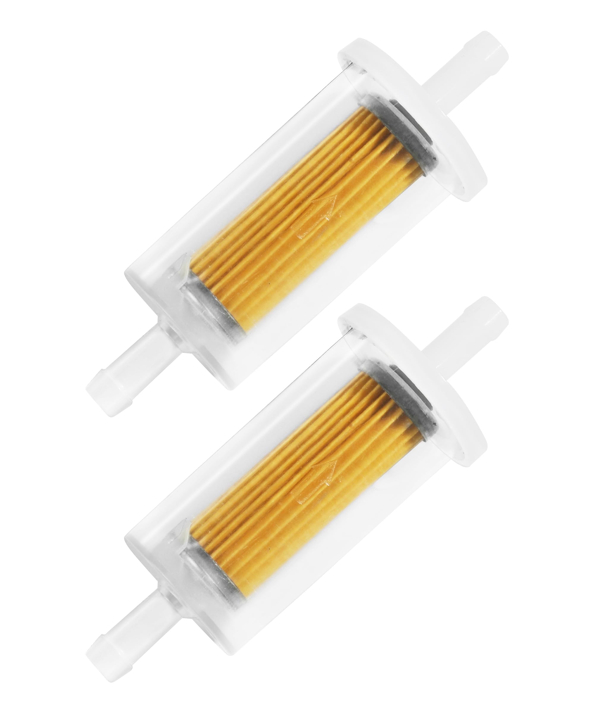 ESEWALAS 2PCS Fuel Filter for 1/4'' Hose Lines,Inline Diesel Gasoline Fuel Filter,Universal High Flow Fuel Filters Replacement,R