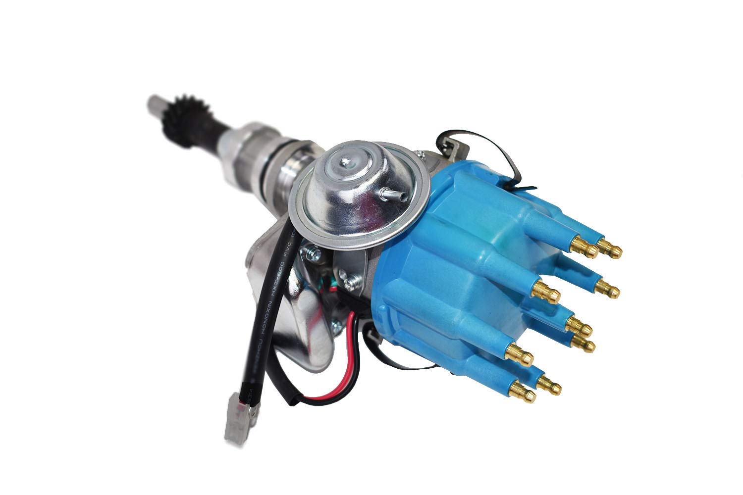 A-Team Performance - R2R Ready 2 Run Complete Distributor - Compatible With Small Block Ford Sbf 351W Two-Wire Installation Blue