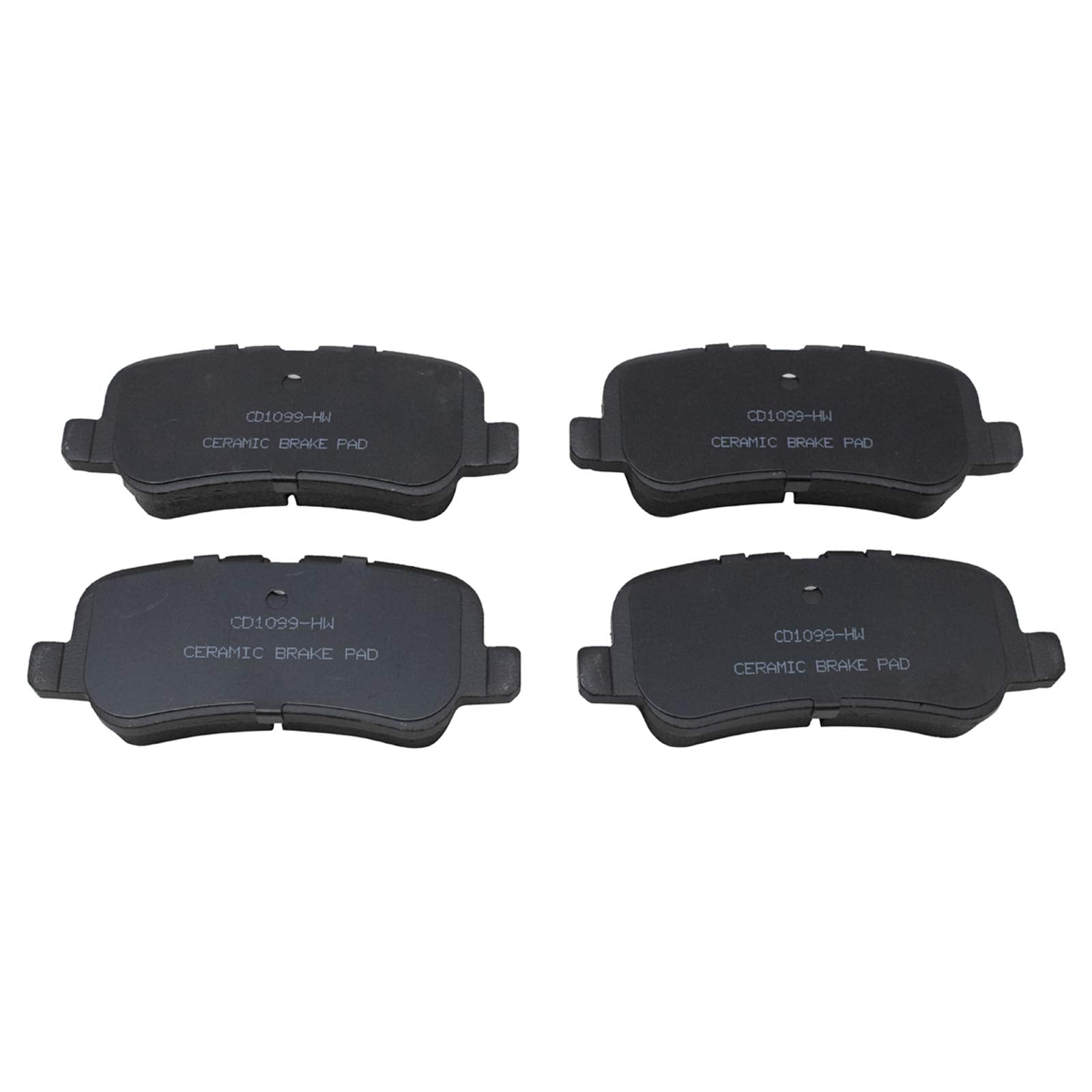 TRQ Rear Brake Pads Ceramic Compatible with 2005-2009 Land Rover LR3 2010-2016 LR4 2006-2009 Range Rover Range Rover Sport