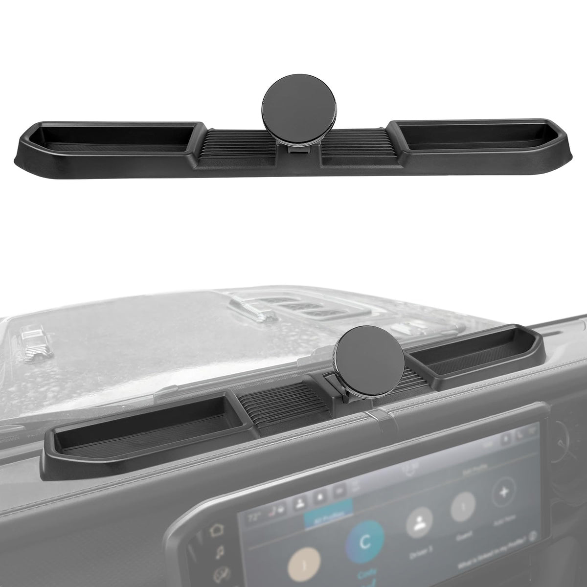 JTYZSM Magnetic Phone Mount for 2024 2025 Jeep Wrangler JL JLU/Gladiator JT Multi-Mount Car Phone Holder Dash Tray System Kit St