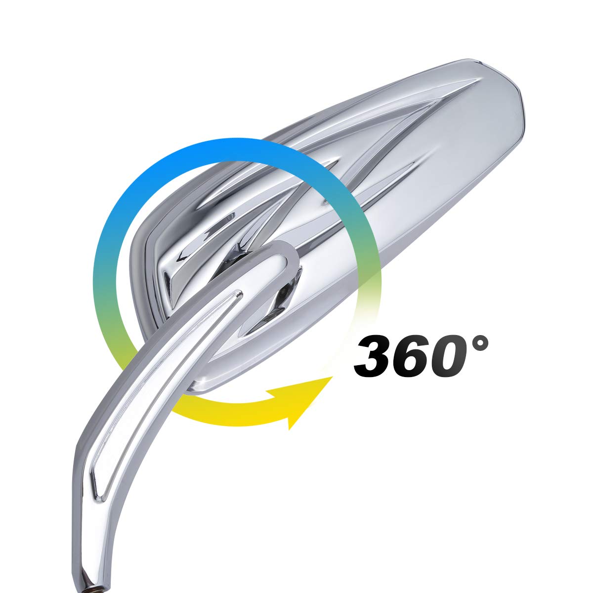 Slmoto 8Mm Tapered Tribal Rear View Rearview Mirrors Fit For Harley Touring Dyna Softail Fat Boy Deluxe Superlow 72 48