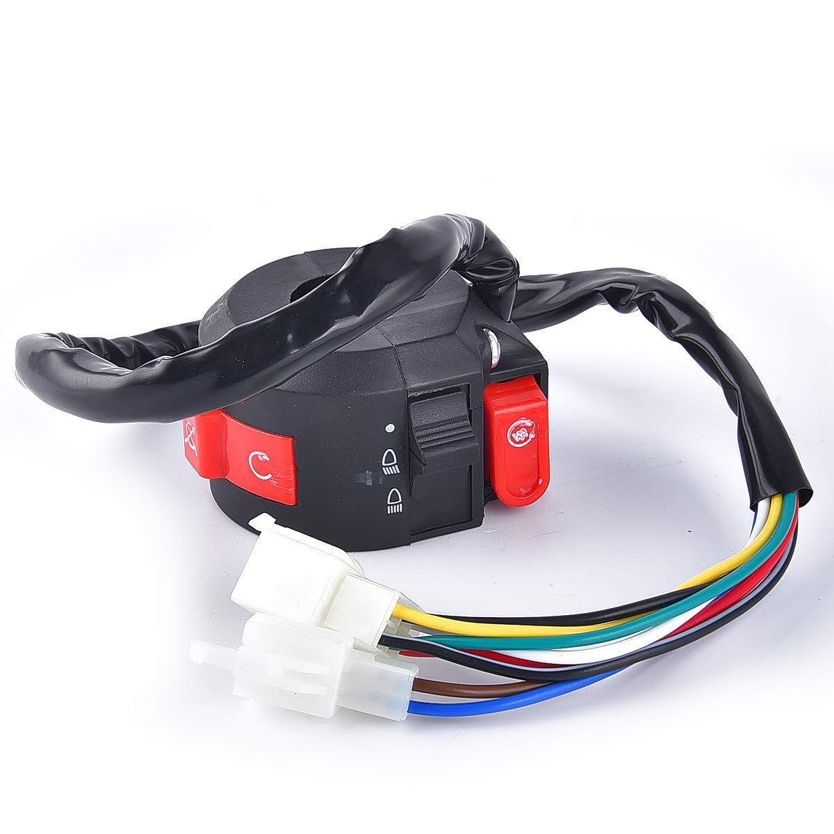 Left Handlebar Switch Assembly Replacement For 50Cc 70Cc 90Cc 110 Cc 125Cc 150Cc Atvs Quad 4 Wheelers Taotao Sunl Coolster Black