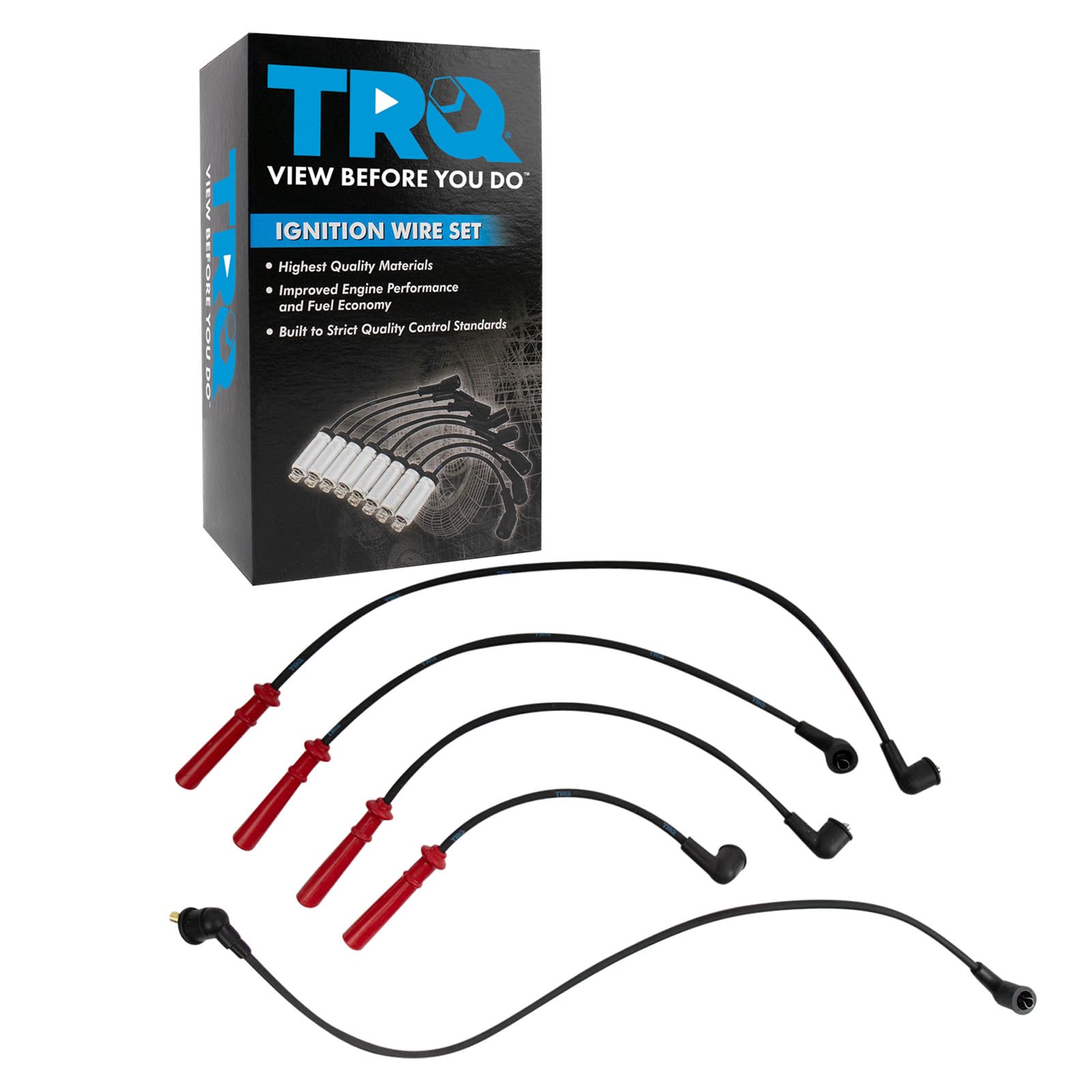 Trq Spark Plug Wire Set Compatible With 1990 Nissan Axxess 1990-1994 D21 1995-1996 Pickup