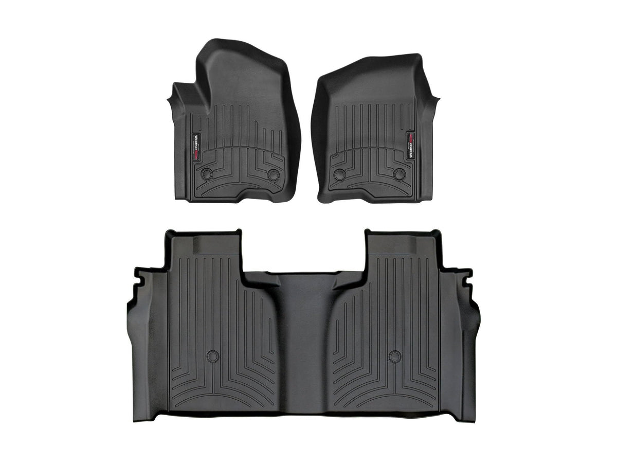 WeatherTech Custom Fit FloorLiners for Silverado 1500, 2500HD/3500HD LTD, Sierra 1500, 2500HD/3500HD, Limited, (CrewCab, Bucket 