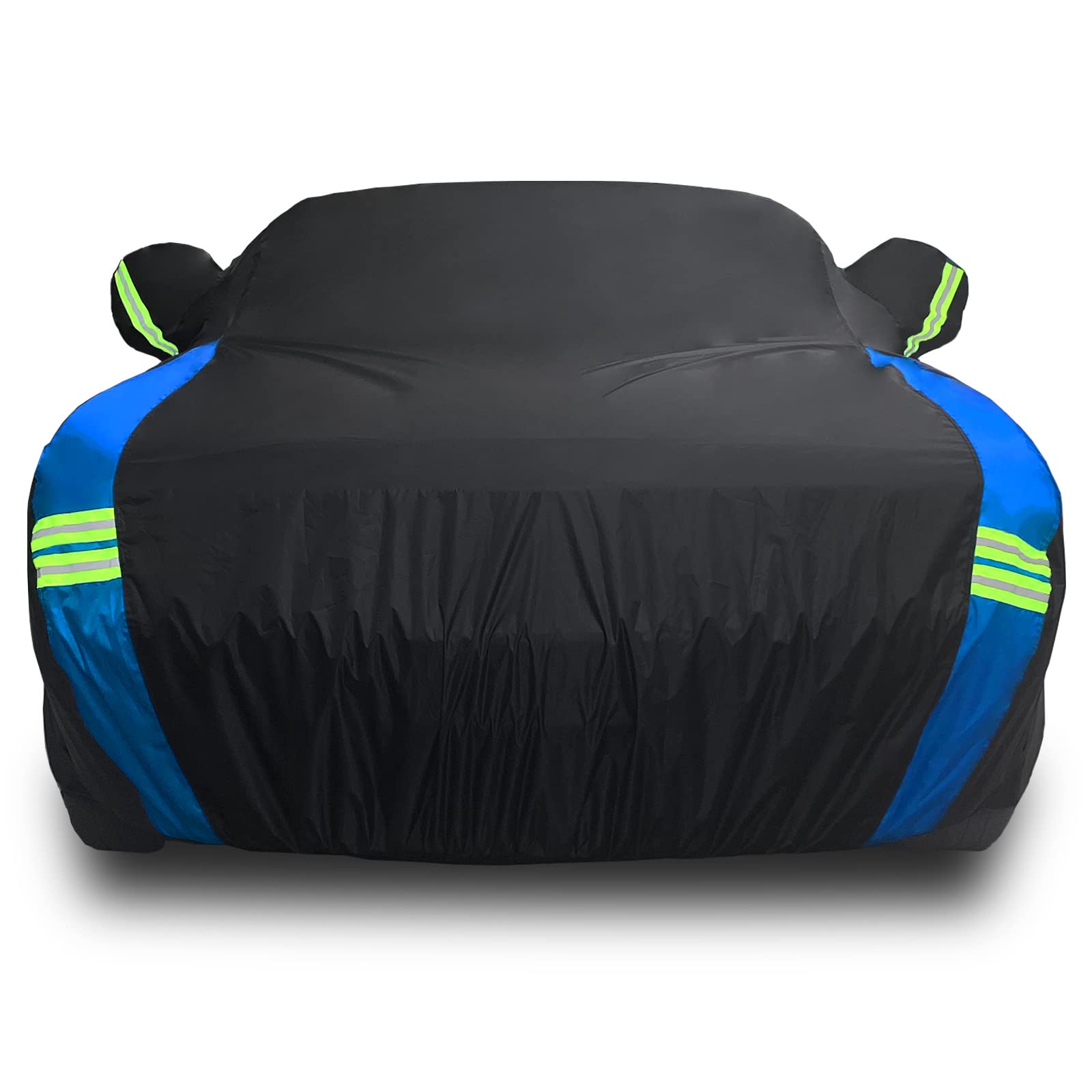 Avecrew Dodge Challenger Car Cover Waterproof All Weather For Automobiles, Outdoor Full Exterior Covers Fit 2008-2022 Dodge Challenger With Windproof Strap And Driver Door Zipper