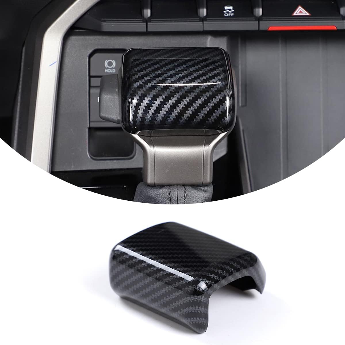 ABS Car Console Gear Gear Shift Knob Head Protection Trim,Shift Gear Protection Trim,Compatible with Toyota Tacoma 2024 Interior