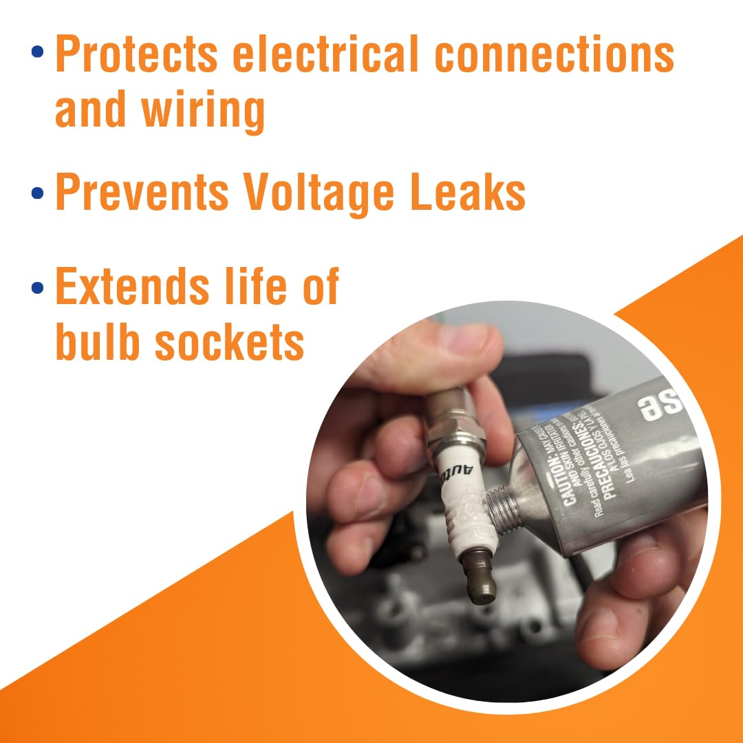 Permatex 22058 Dielectric Tune-Up Grease, 3oz. - High Performance Dielectric Grease Used To Protect Terminals, Spark Plugs, Wiring And Other Electrical Connections Against Salt, Dirt, And Corrosion