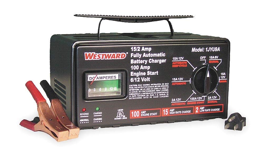 Westward Battery Charger, 6/12V (A), 100 A Start