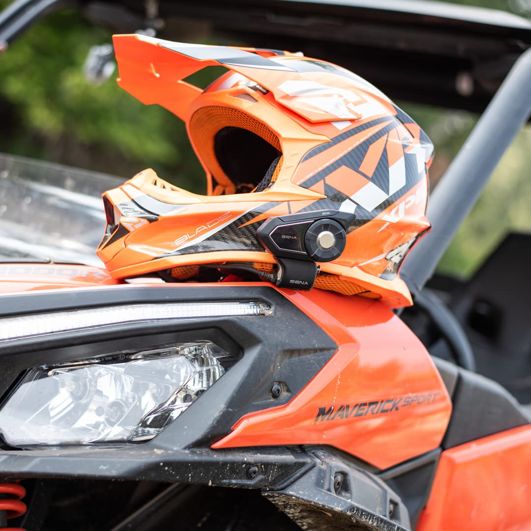 Sena 30K Motorcycle Bluetooth Headset Mesh Communication System With Hd Speakers, Dual Pack