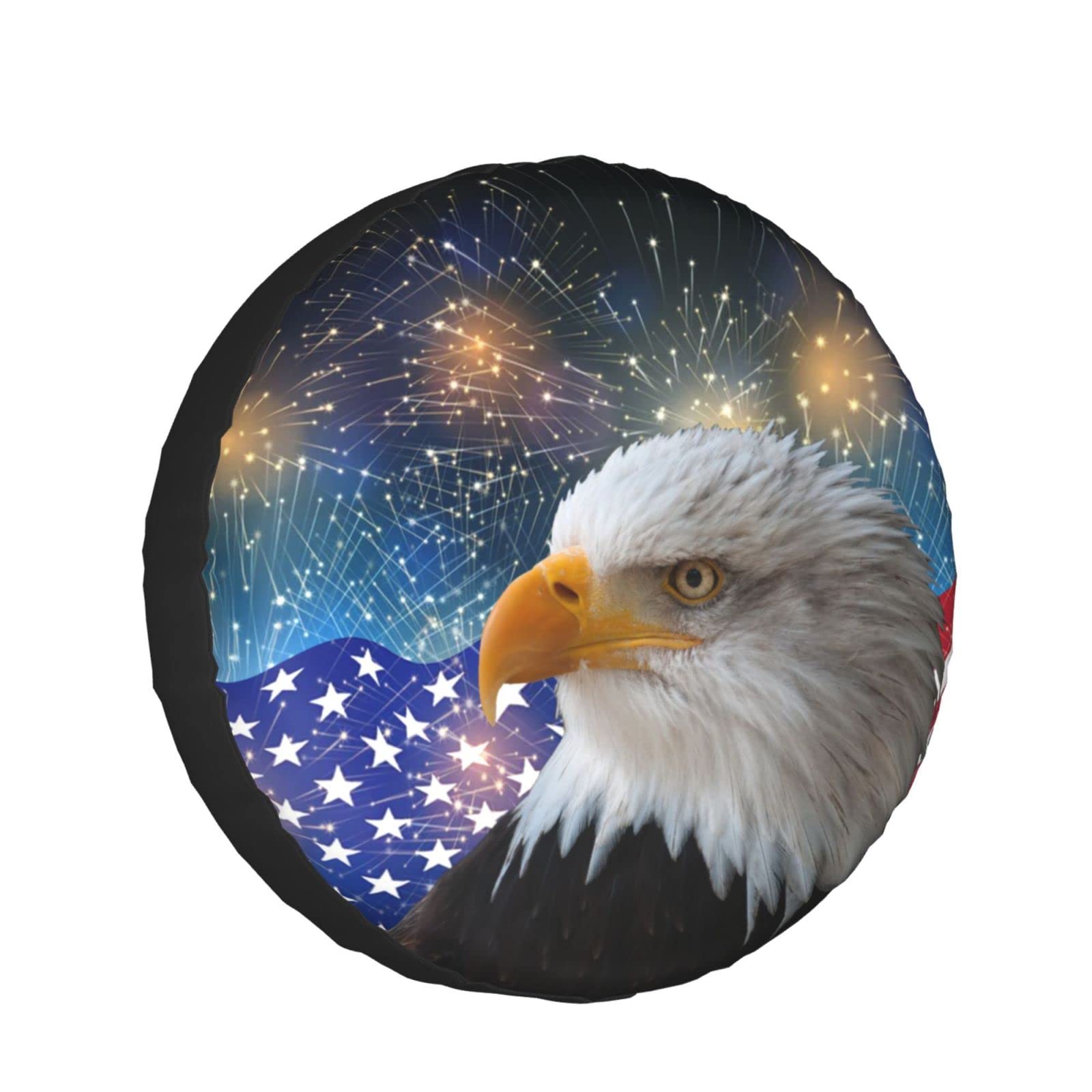 Spare Tire Cover Independence Day Eagle Tire Covers Weatherproof Wheel Protector Universal Fit For Camper Trailer Rv Suv Truck 4