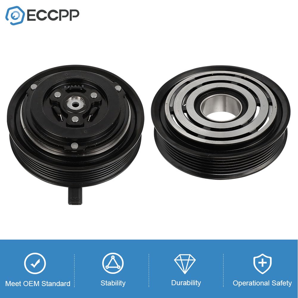 Eccpp Ac Clutch 2017-2024 For Chrysler Pacifica 3.6L 2021-2024 For Chrysler Grand Caravan 3.6L Ac Compressor Clutch