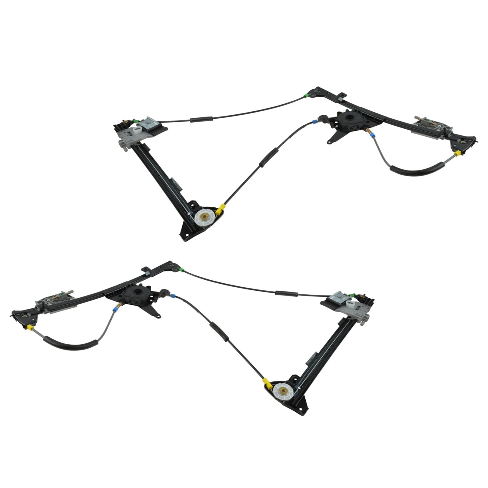 Trq Driver & Passenger Side Power Window Regulator Set Compatible With 1995-2002 Volkswagen Cabrio