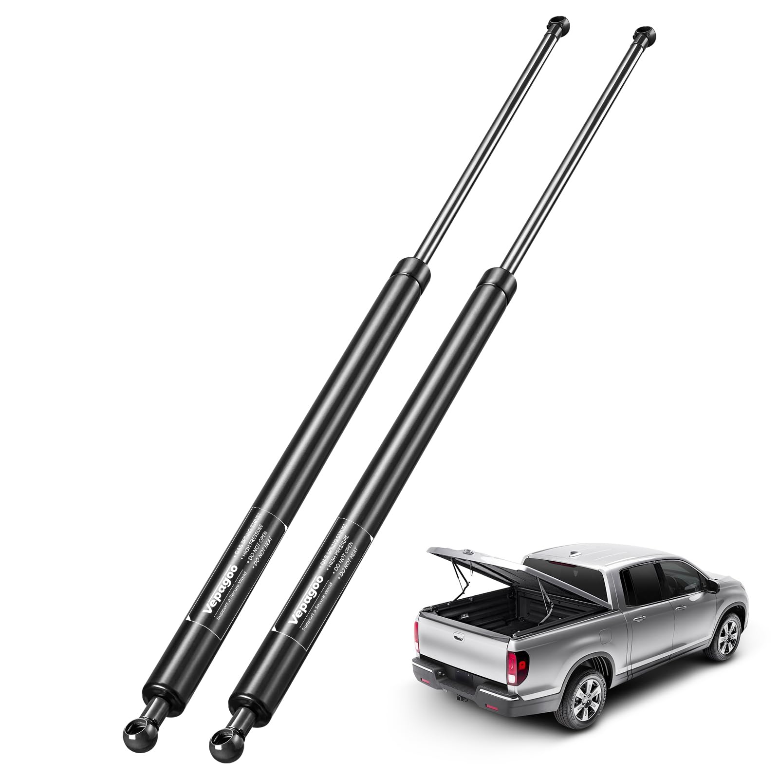 Vepagoo 36 Inch Gas Strut 120Lb/534N Heavy Duty Lid Gas Struts Shock Lift Support Spring For Tonneau Cover Rv Kitchen Door Truck