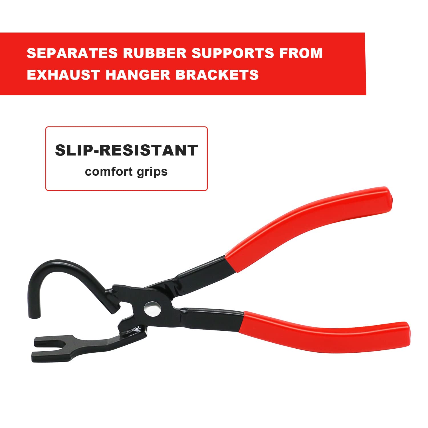 Exhaust Hanger Removal Tool Rubber Bracket and Exhaust Hanger Separation Exhaust Pliers Compatible with All Exhaust Rubber Hange