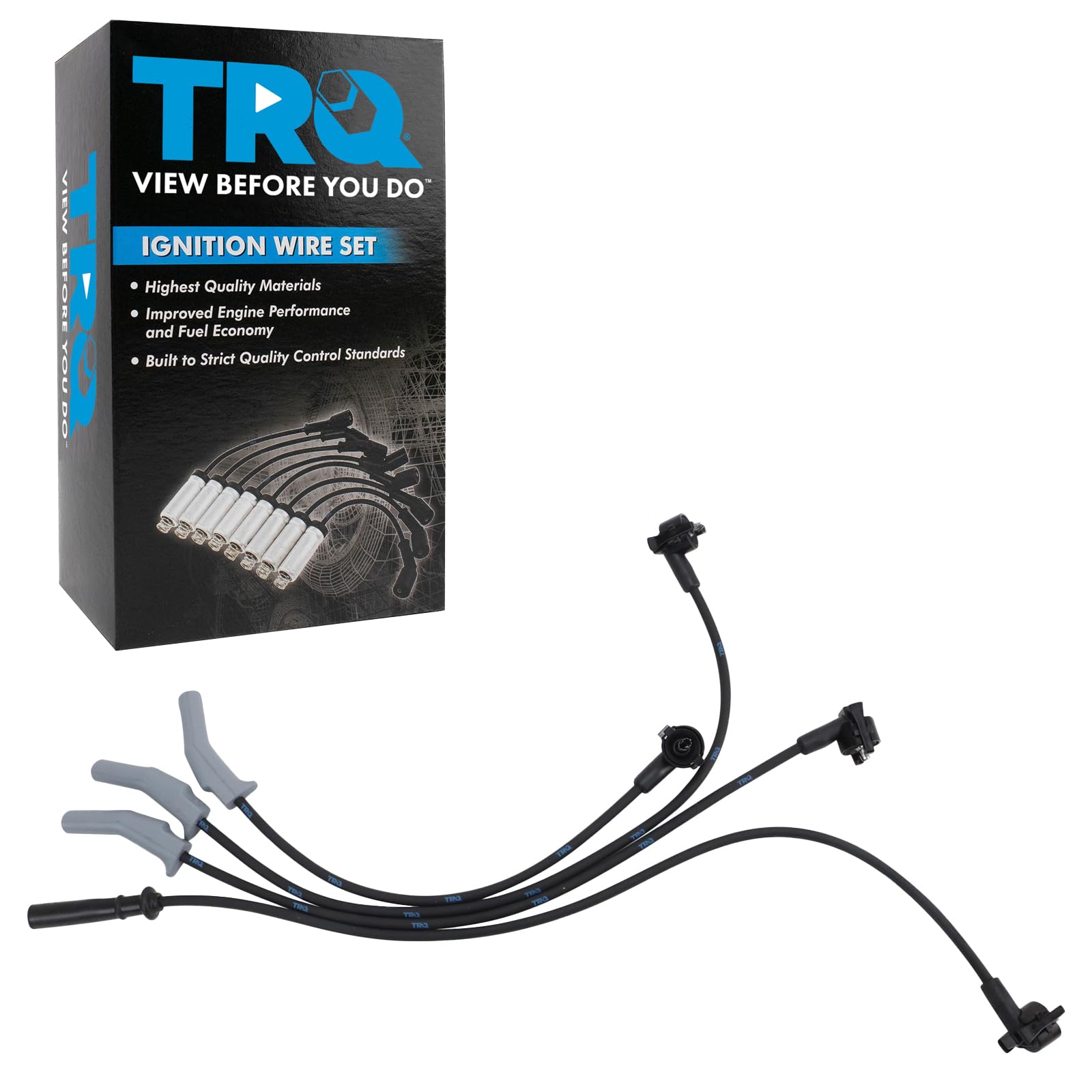 Trq Spark Plug Wire Set Compatible With 1997-2002 Ford Escort 1997-1999 Mercury Tracer