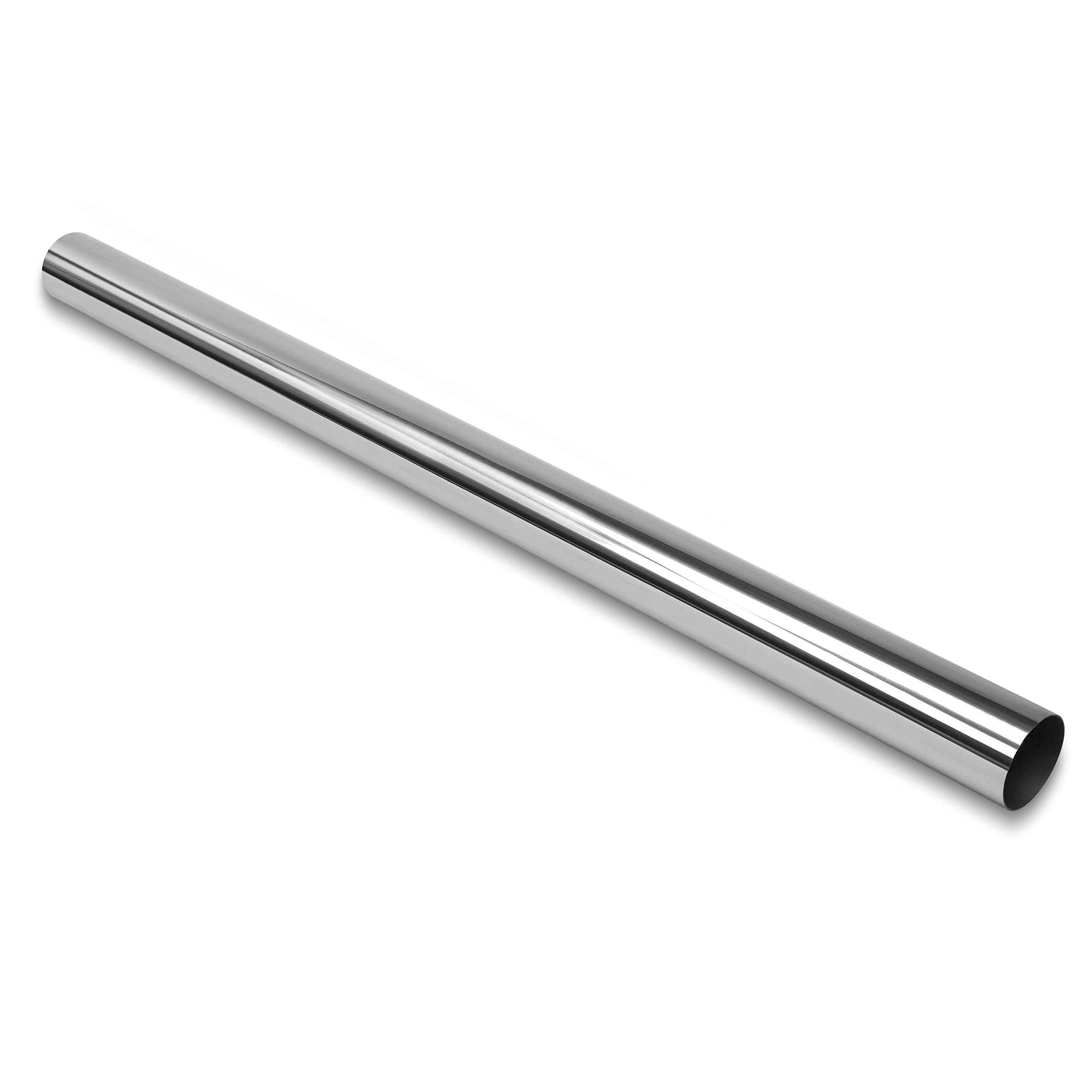 JY PERFORMANCE 2.5 Inch Universal Custom Exhaust Straight Pipe Stainless Steel T304 Tubing Piping | 47.3 Inch Long 2.5 OD