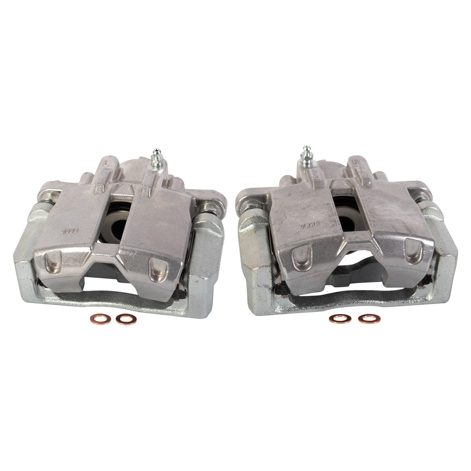 Trq Rear Brake Caliper Set Compatible With 2003-2007 Cadillac Cts 2005-2011 Sts