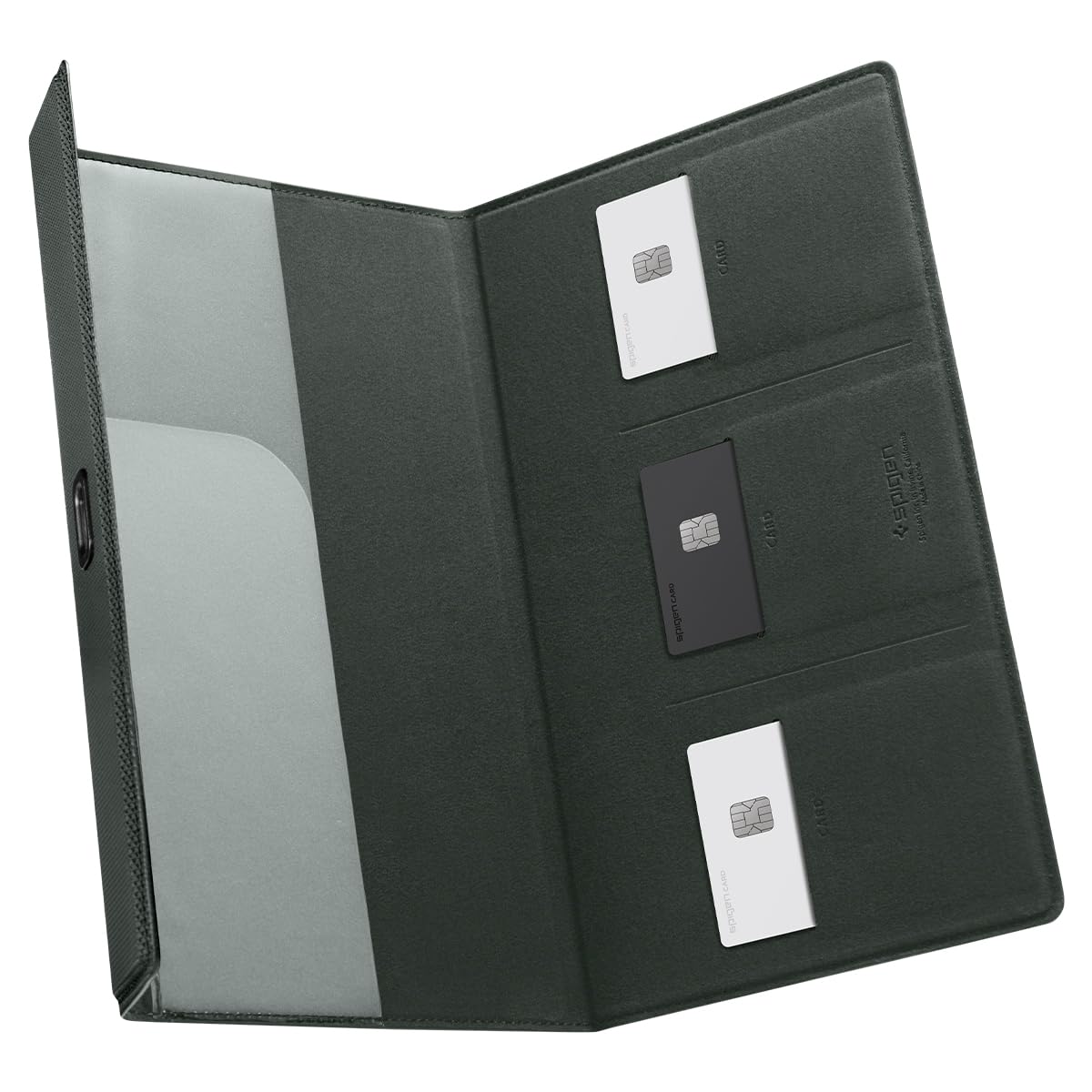 Spigen Car Registration And Insurance Card Holder Velo Vegan Premium Leather Designed For New Tesla Model Y 2025 Refresh Model 3