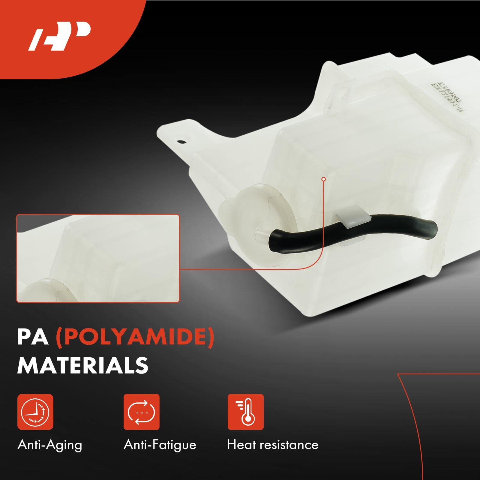 A-Premium Engine Coolant Overflow Recovery Reservoir Tank [With Cap] Compatible With Mazda Protege 1995-2003 [1.5L, 1.6L, 1.8L,