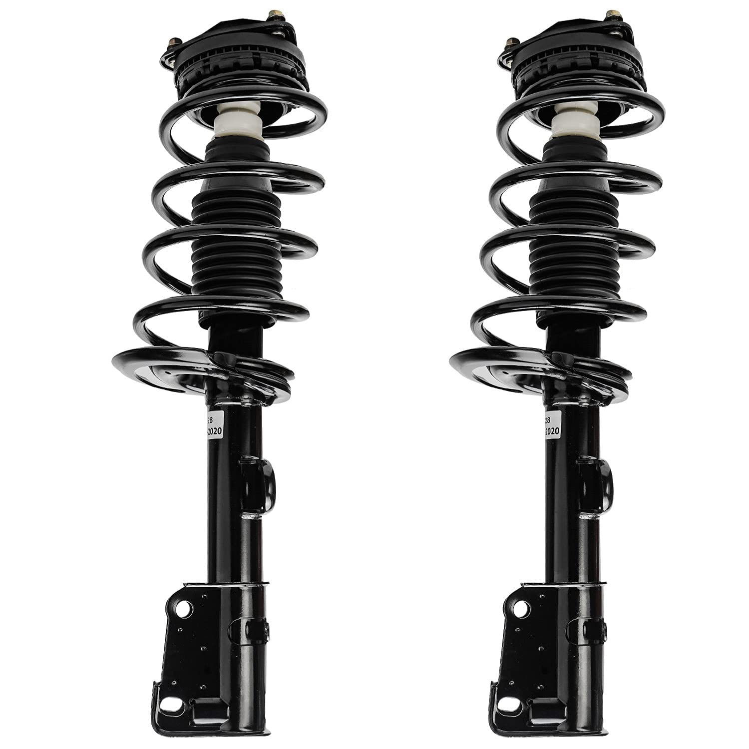 Detroit Axle - 12Pc Front End Suspension Kit For 2008-2018 Dodge Grand Caravan Chrysler Town & Country, 2 Ready Struts, 2 Lower